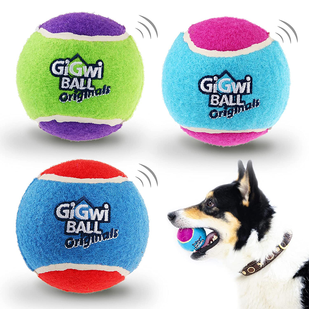 Pet Supplies In Bulk - Pet Dog Squeaky Tennis Ball Interactive
