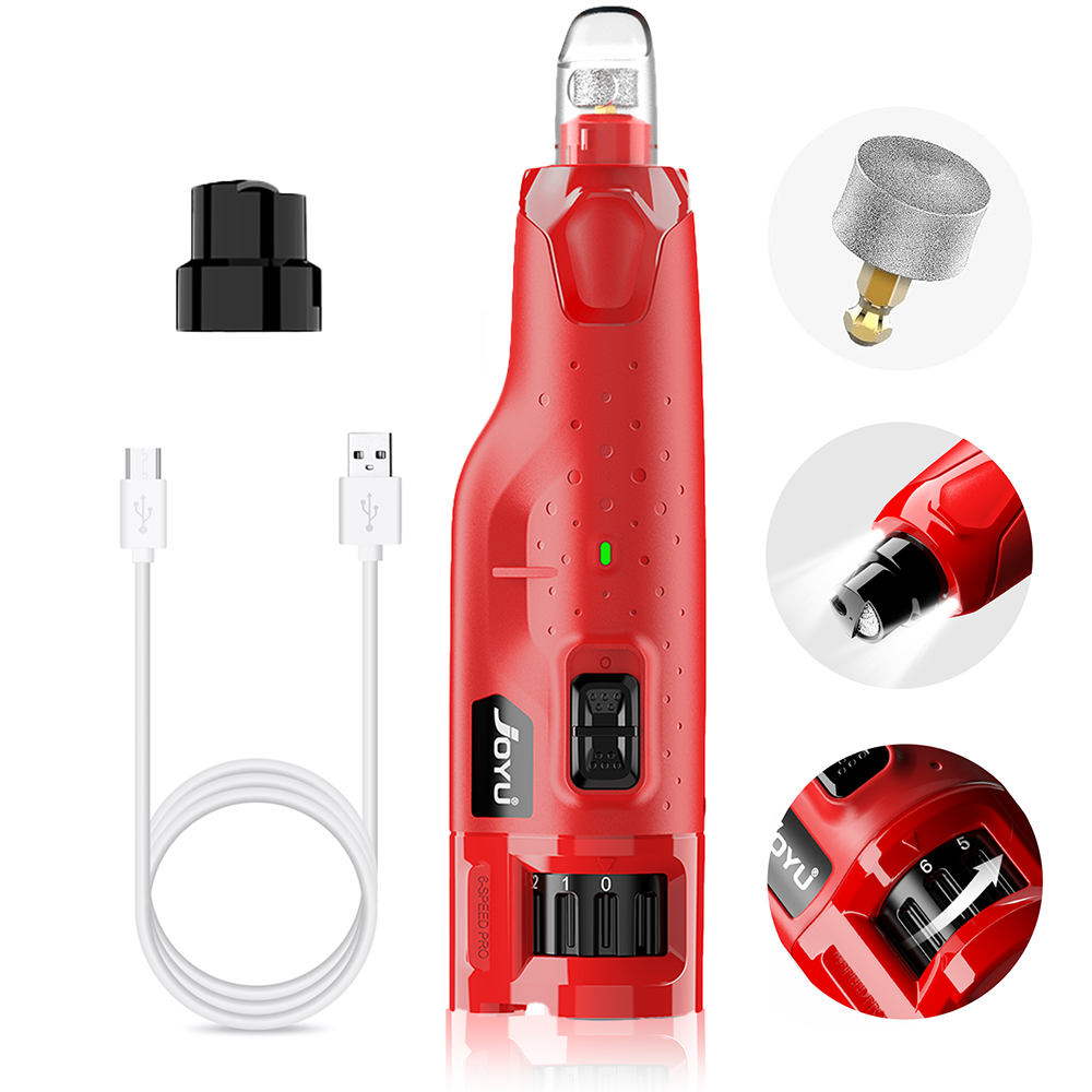 Pet Nail Grinder - Dog Nail Grinder Dustproof with 2