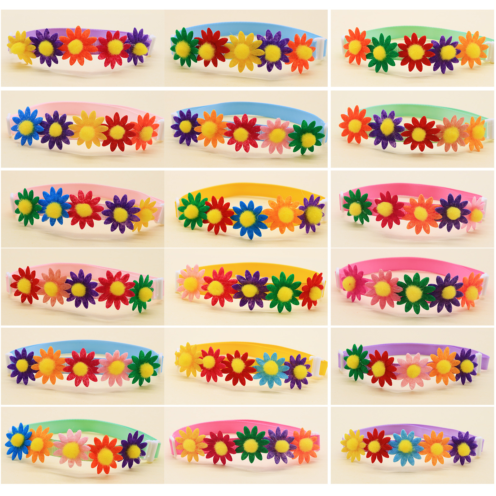 50PCS Colorful Dog Bowties Flo - Pet Supplies In Bulk 리뷰 및 가격