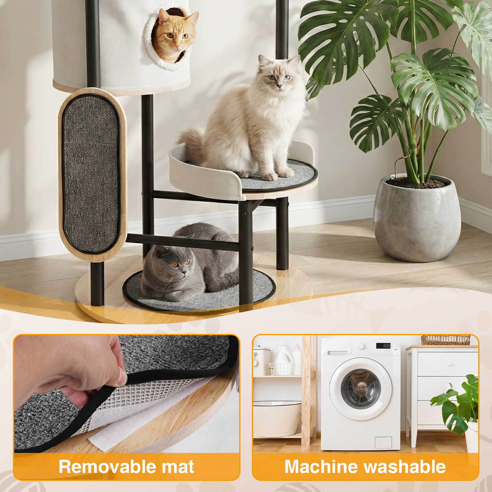 66-Inch Cat Tree with Scratchi - Pet X Supplies & Tack Howell Photos 리뷰 및 가격