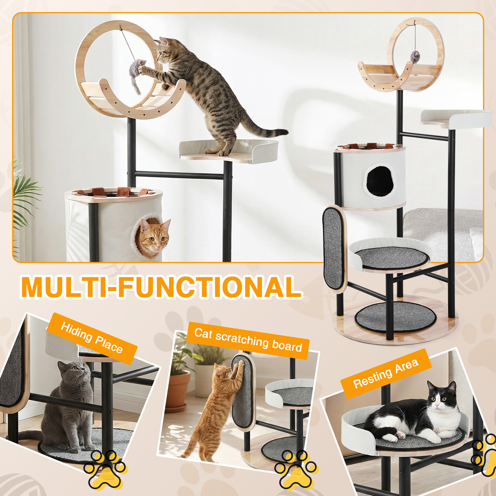 66-Inch Cat Tree with Scratchi - Pet X Supplies & Tack Howell Photos 리뷰 및 가격