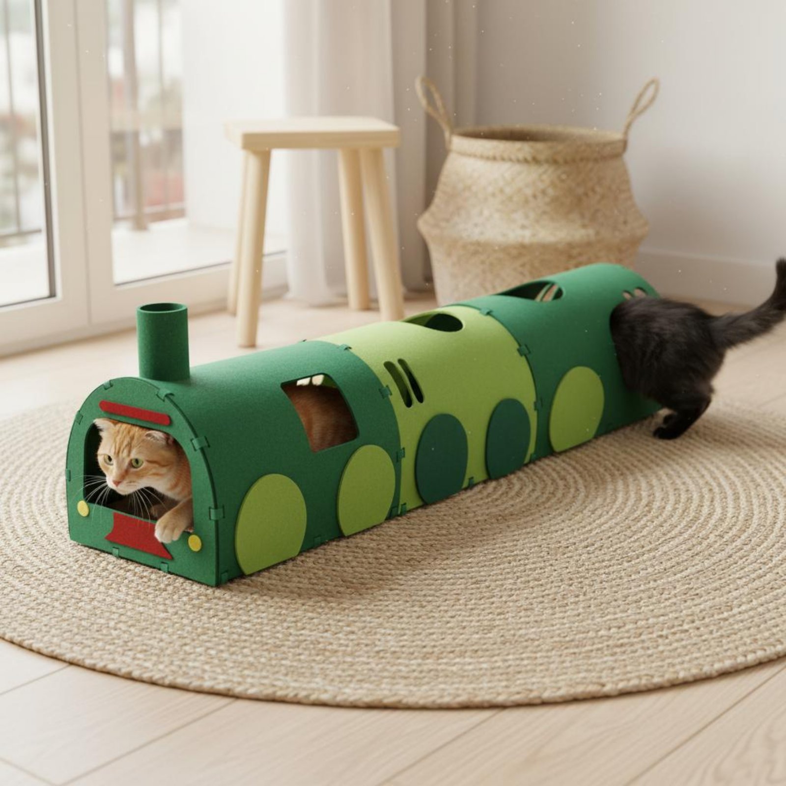 Train Shaped Cat Tunnel 2-in-1 - Pet Supplies Young 리뷰 및 가격