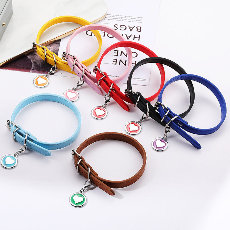 Pet Cat Dog Leather Collar Sta - Pet Supplies Login 리뷰 및 가격