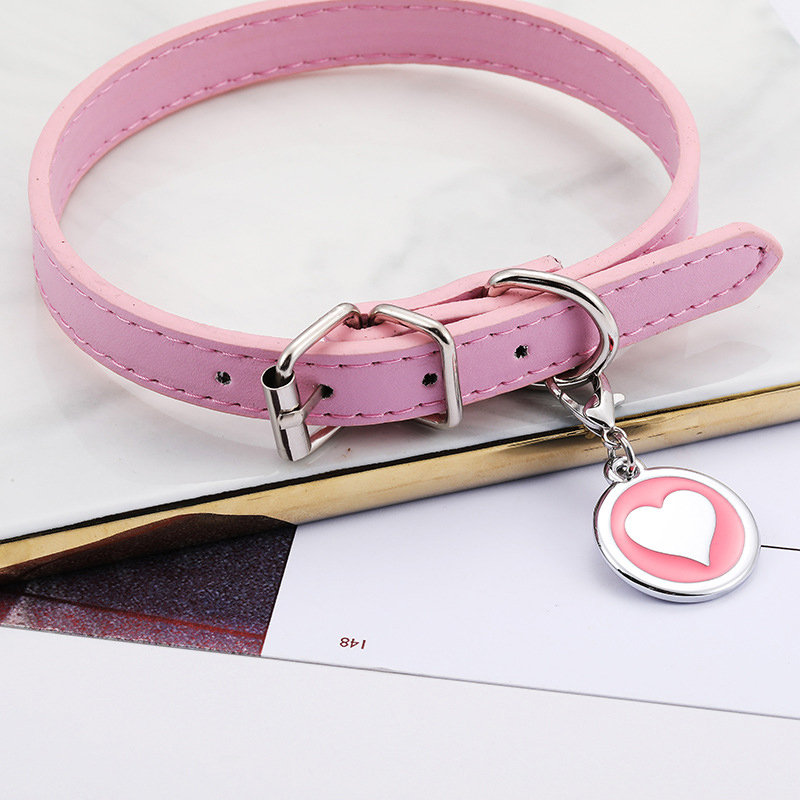 Pet Cat Dog Leather Collar Sta - Pet Supplies Login 리뷰 및 가격