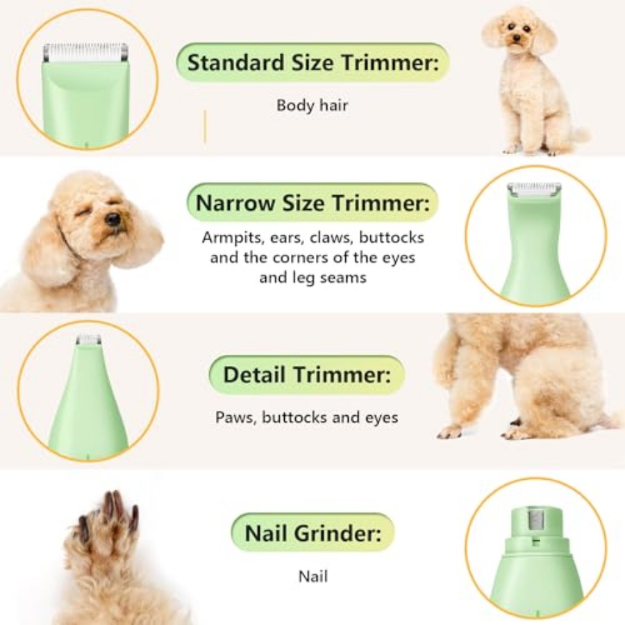 Dog Grooming Kit, 4 in 1 Dog C - Pet Nail Grinder 리뷰 및 가격