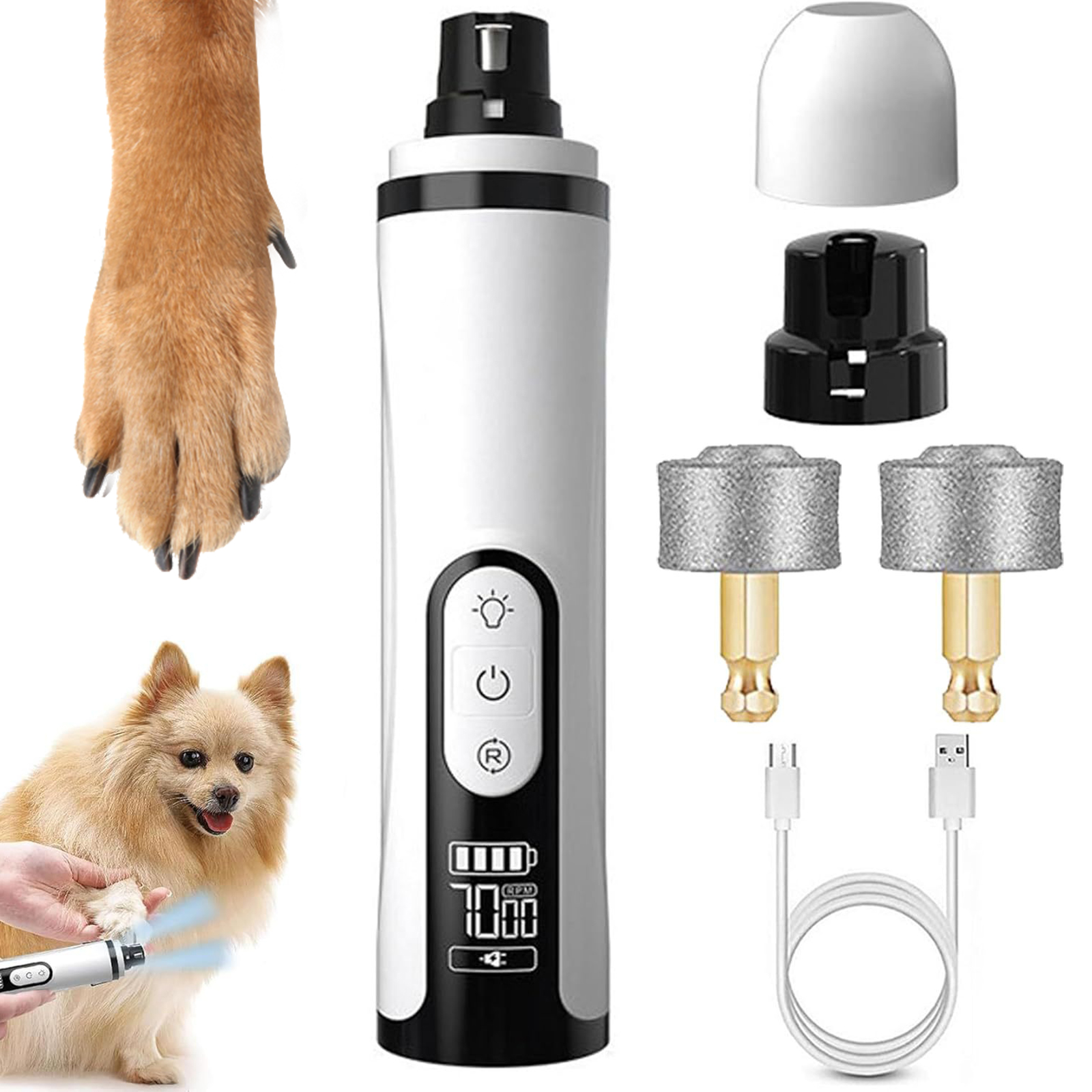 Electric Dog Nail Grinder Rech - Pet Nail Grinder 리뷰 및 가격