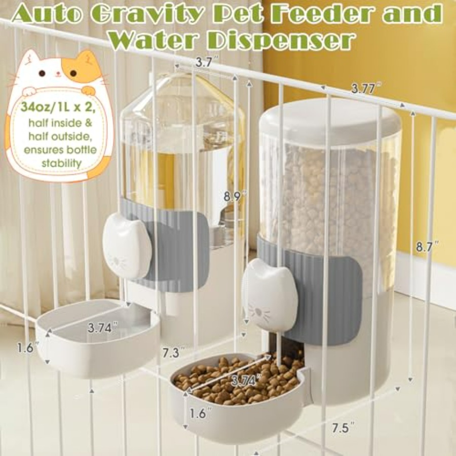 34oz Hanging Automatic Cat Foo - Automatic Pet Feeder 리뷰 및 가격