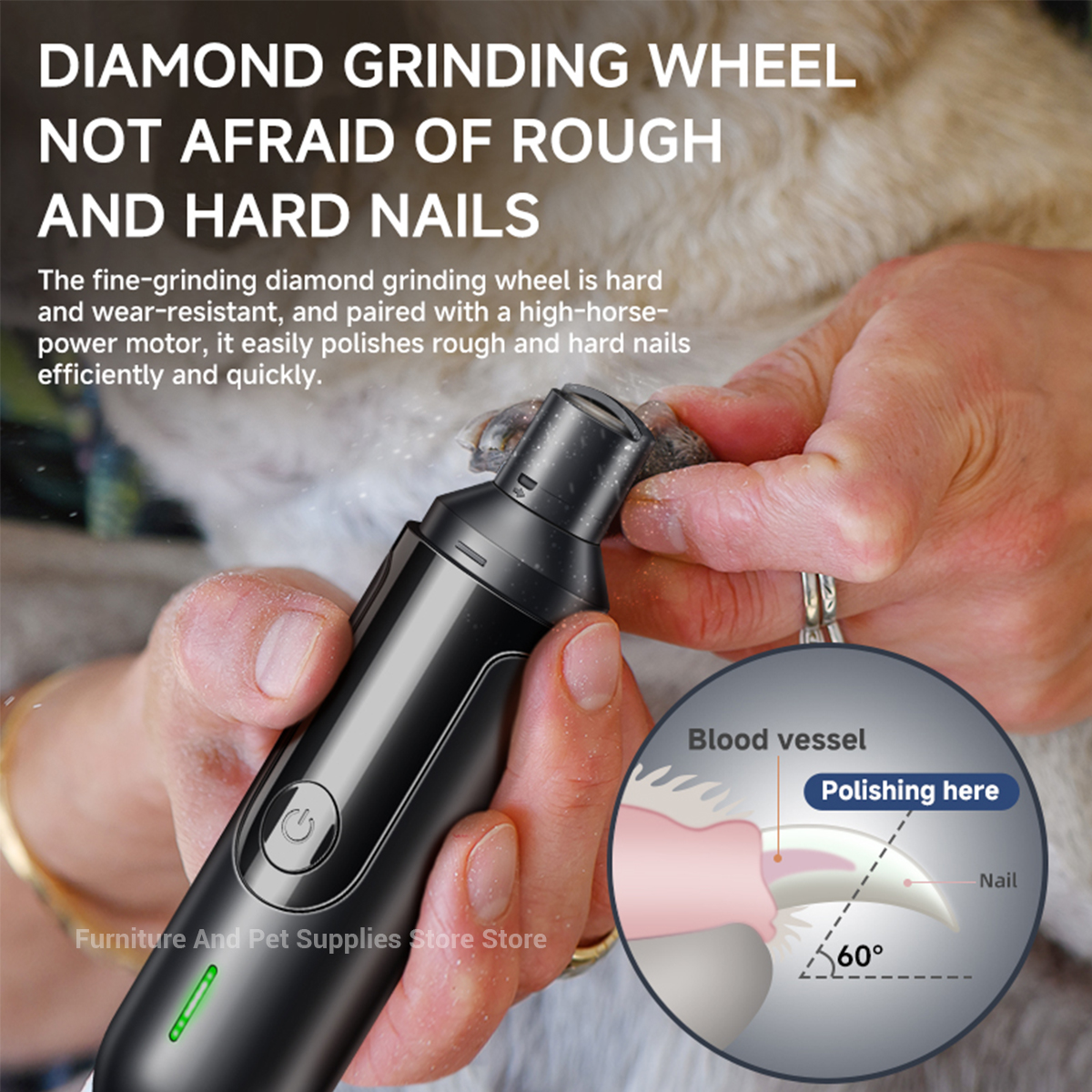 Electric Dog Nail Grinder Pet  - Pet Nail Grinder 리뷰 및 가격