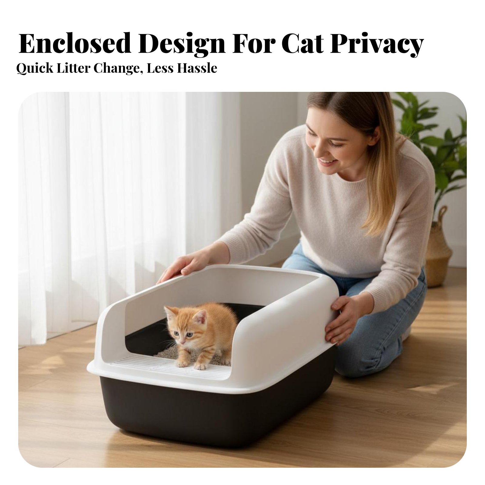 Cat Litter Box Easy to Clean Y - Pet Supplies Young 리뷰 및 가격
