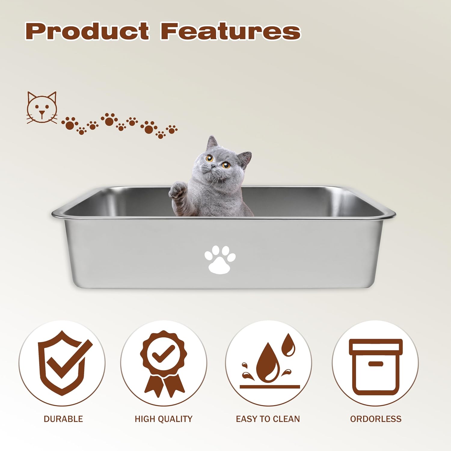 Stainless Steel Cat Litter Box - Pet X Supplies & Tack Howell Photos 리뷰 및 가격